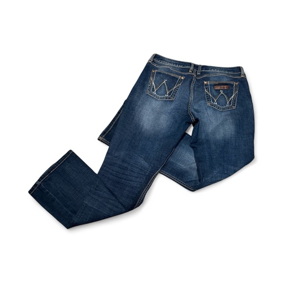Wrangler Women's Blue Jeans 13/14 X 34 - Picture 2 of 3